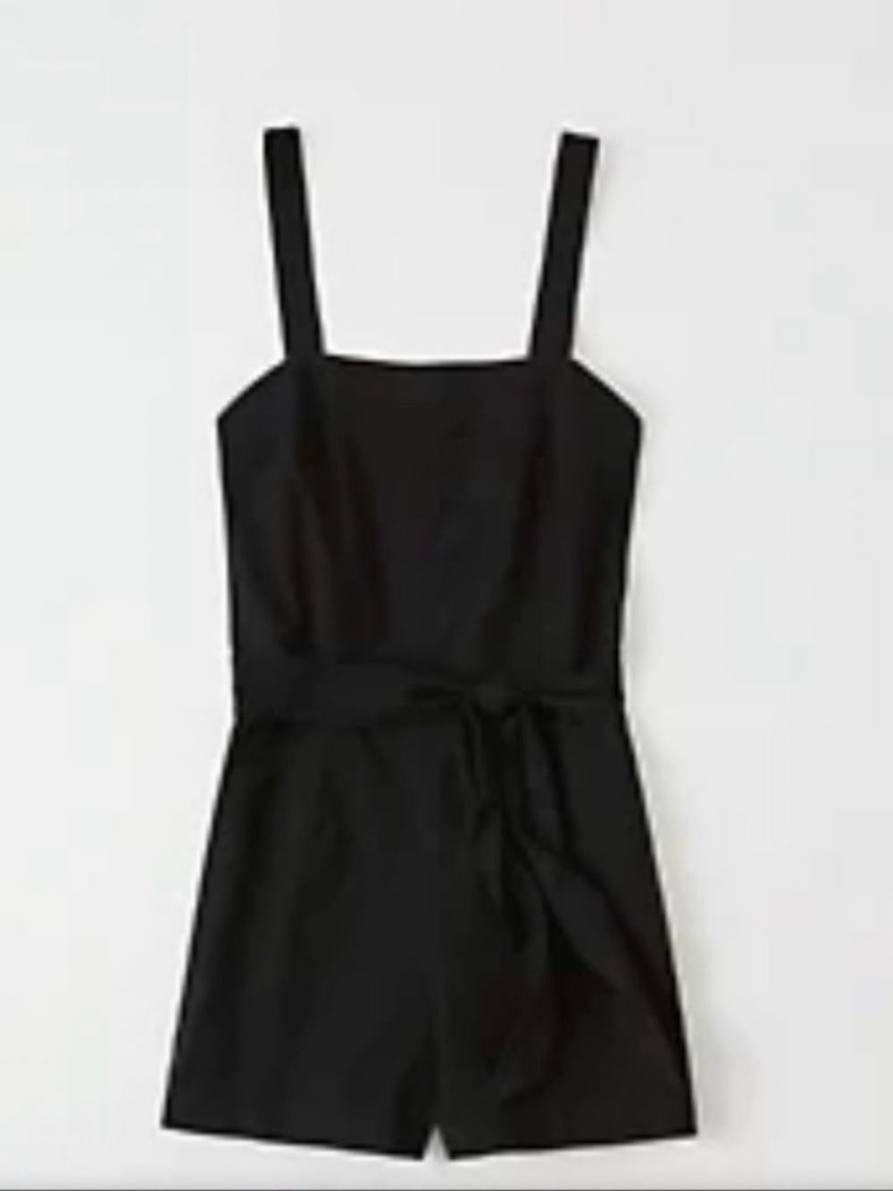Abercrombie & Fitch NWT Tie Waist Romper Playsuit in Black Size L